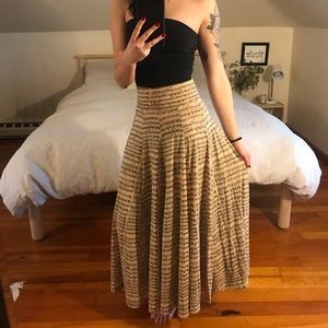 MOD CLOTH Music Note Full Maxi Skirt XS